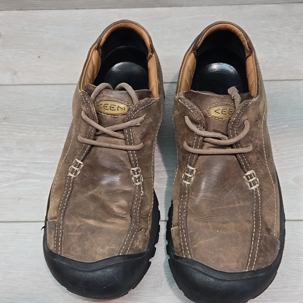 Keen Men's Brown Casual Leather Sneakers Shoes Boots Sz 9